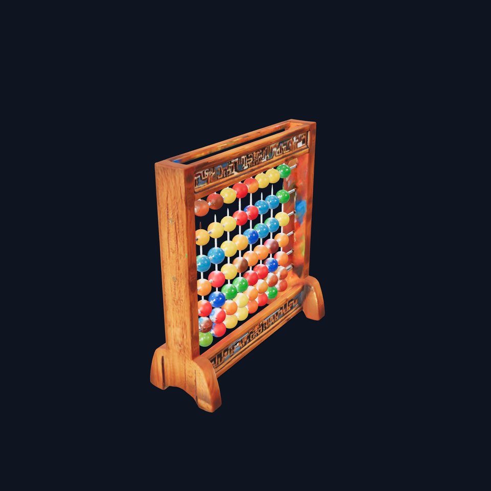 Traditional Wooden Abacus Model Pack